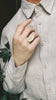 Floral Scrimshaw Ring | 1970s