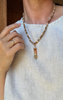 14K Agate Figa & Stone Necklace