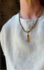 14K Agate Figa & Stone Necklace