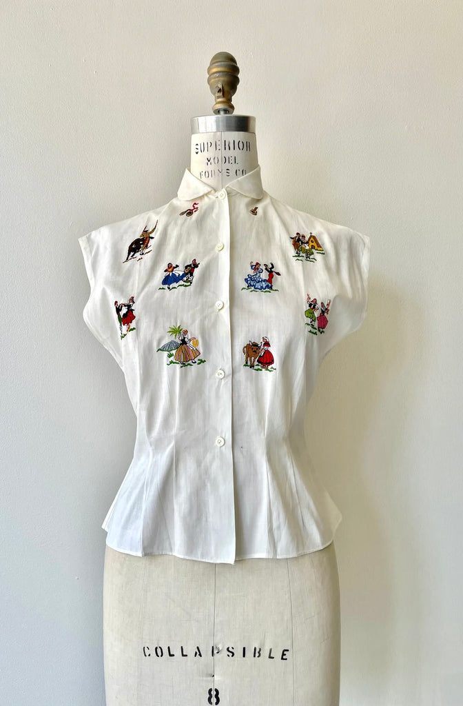 Cultures of Spain Blouse | 1950s