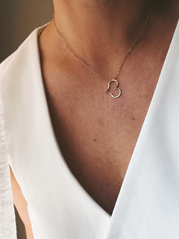 Floating Heart Necklace