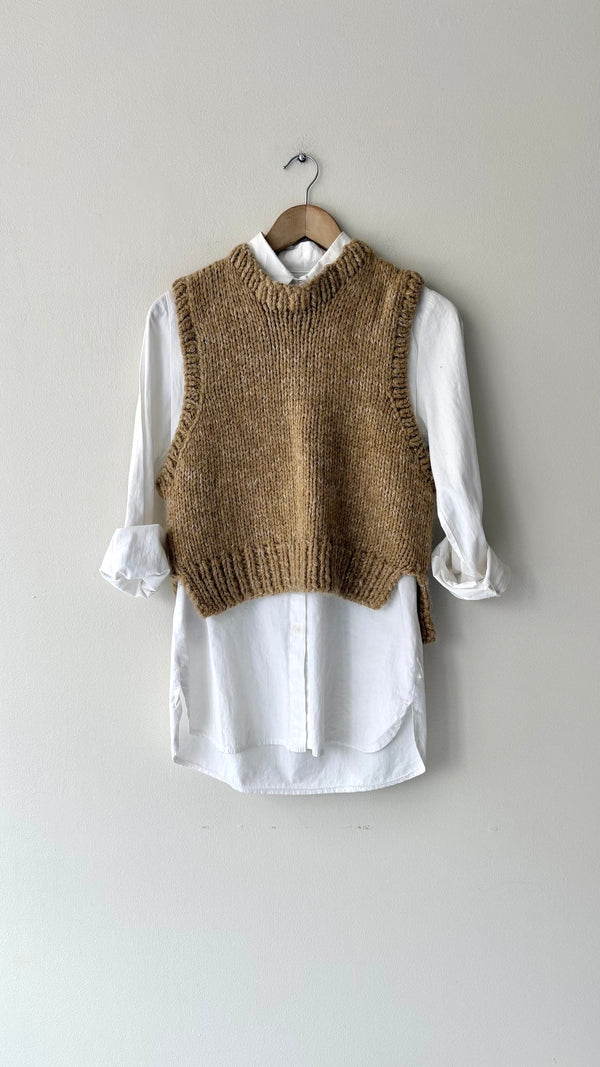 Hand Knit Alpaca Vest