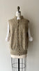 Handknit Flecked Wool Vest