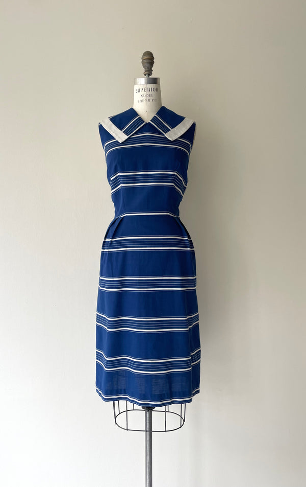 Nautical Stripe Dress | 1950s