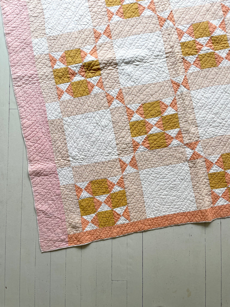 Vintage Pink Lemonade Quilt