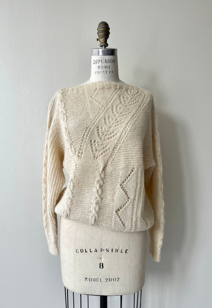 Alpaca Lace Knit Sweater | 1970s