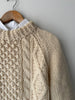 Handknit Wool Fisherman Sweater