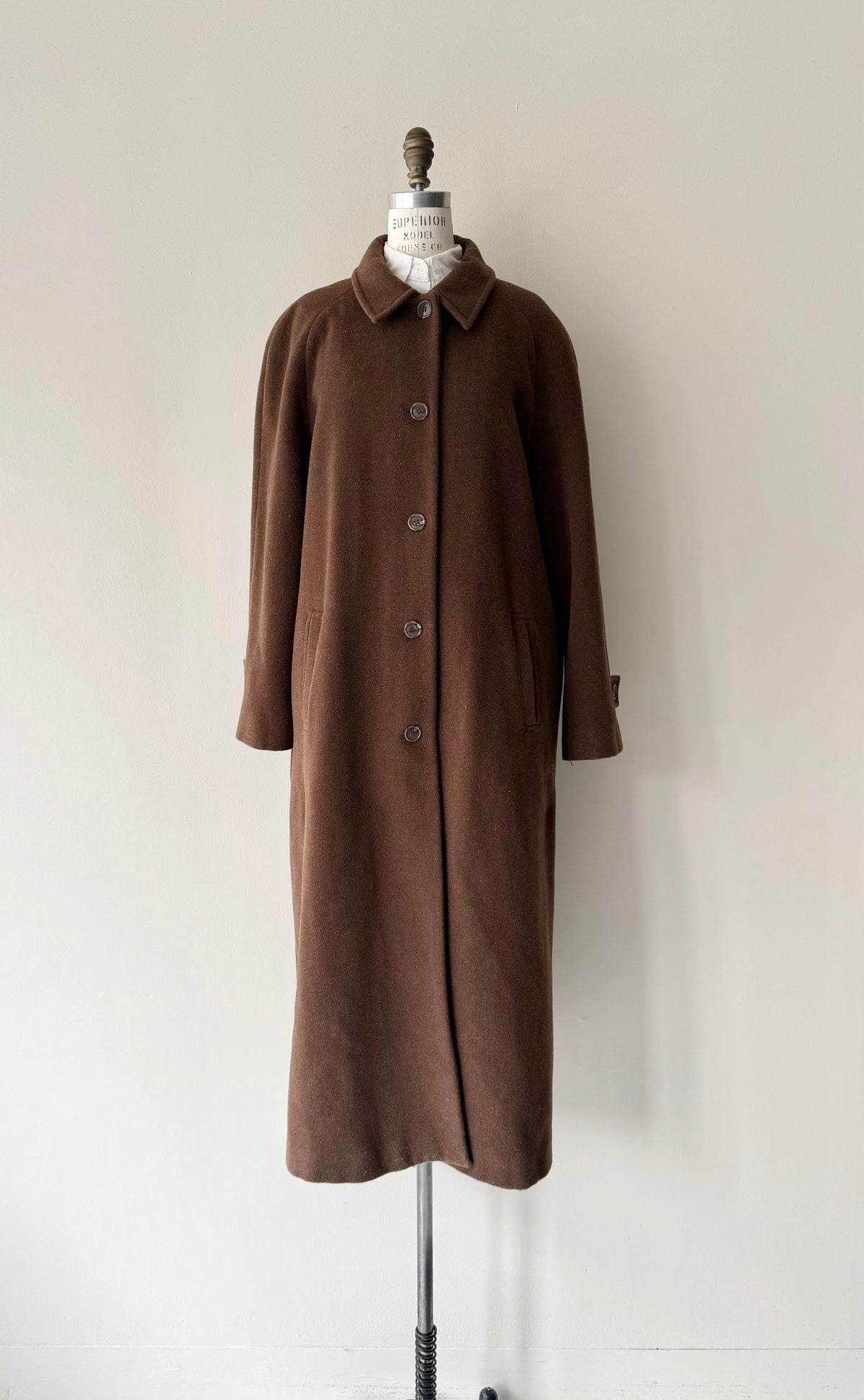 Tour Wool Balmacaan Coat | 1990s – DEAR GOLDEN