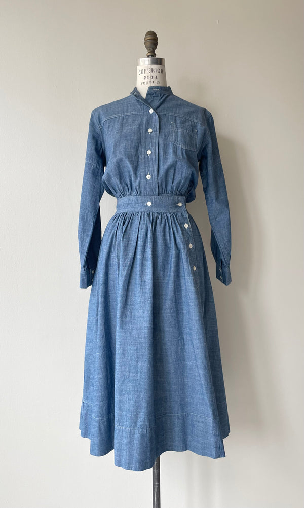 Chambray Chore Dress