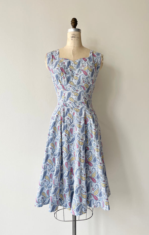 Summer Paisley Dress | 1950s