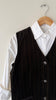 Striped Velvet Vest | 1990s
