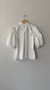 Gathered Cotton Poplin Blouse