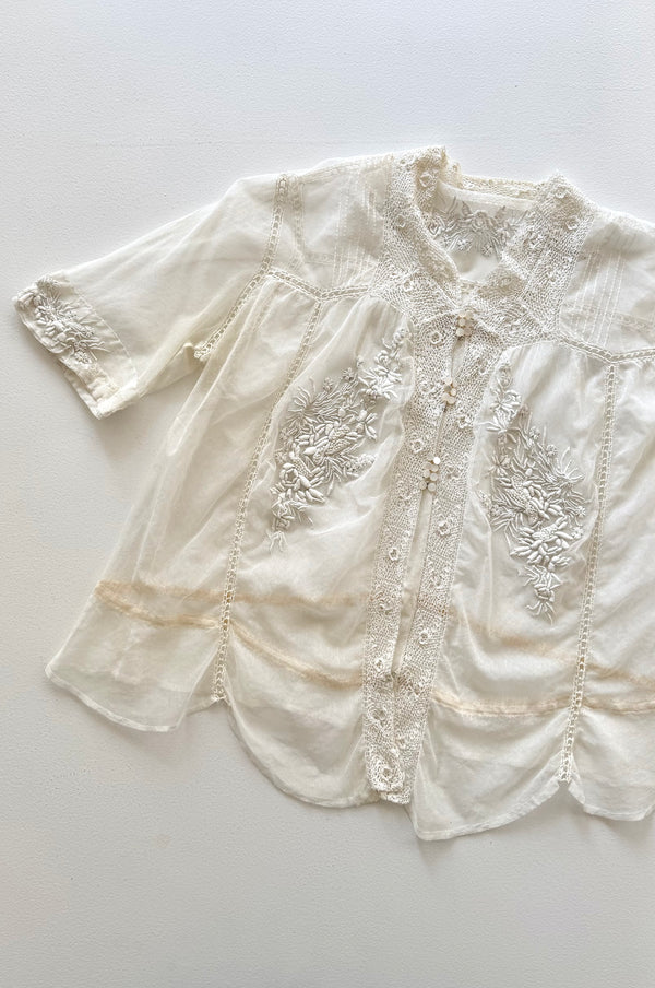 Damme Silk Lace Blouse | 1920s