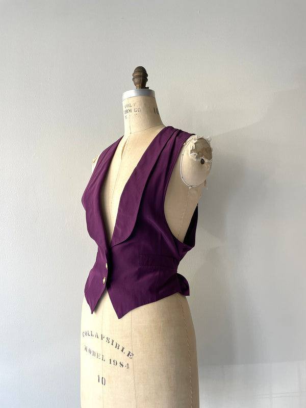 Clio Silk Vest | 1980s
