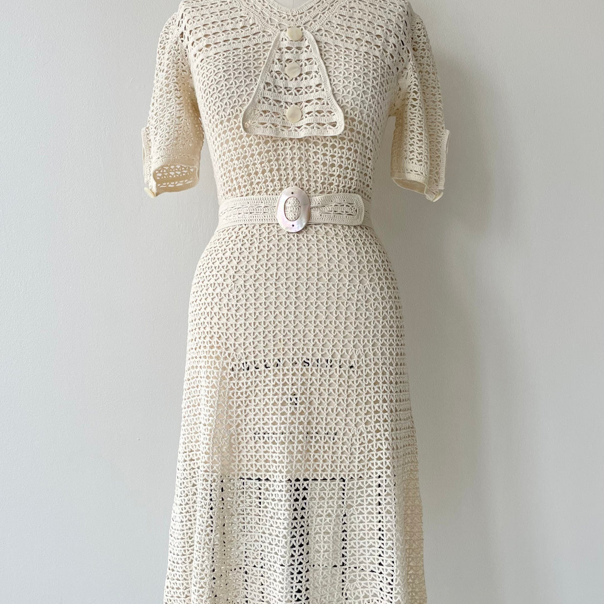 1930's dress Vintage antique ドレス hooked 1930's dress Vintage antique ドレス hooked