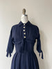 Solemn Motto Silk Dress | 1950s