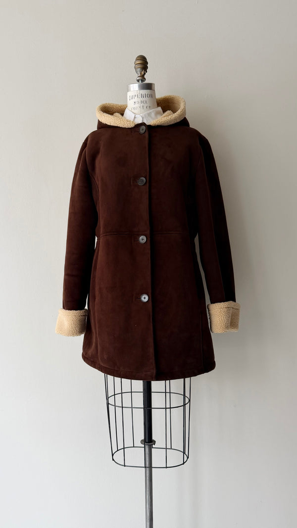 Faux Suede & Shearling Coat