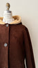Faux Suede & Shearling Coat
