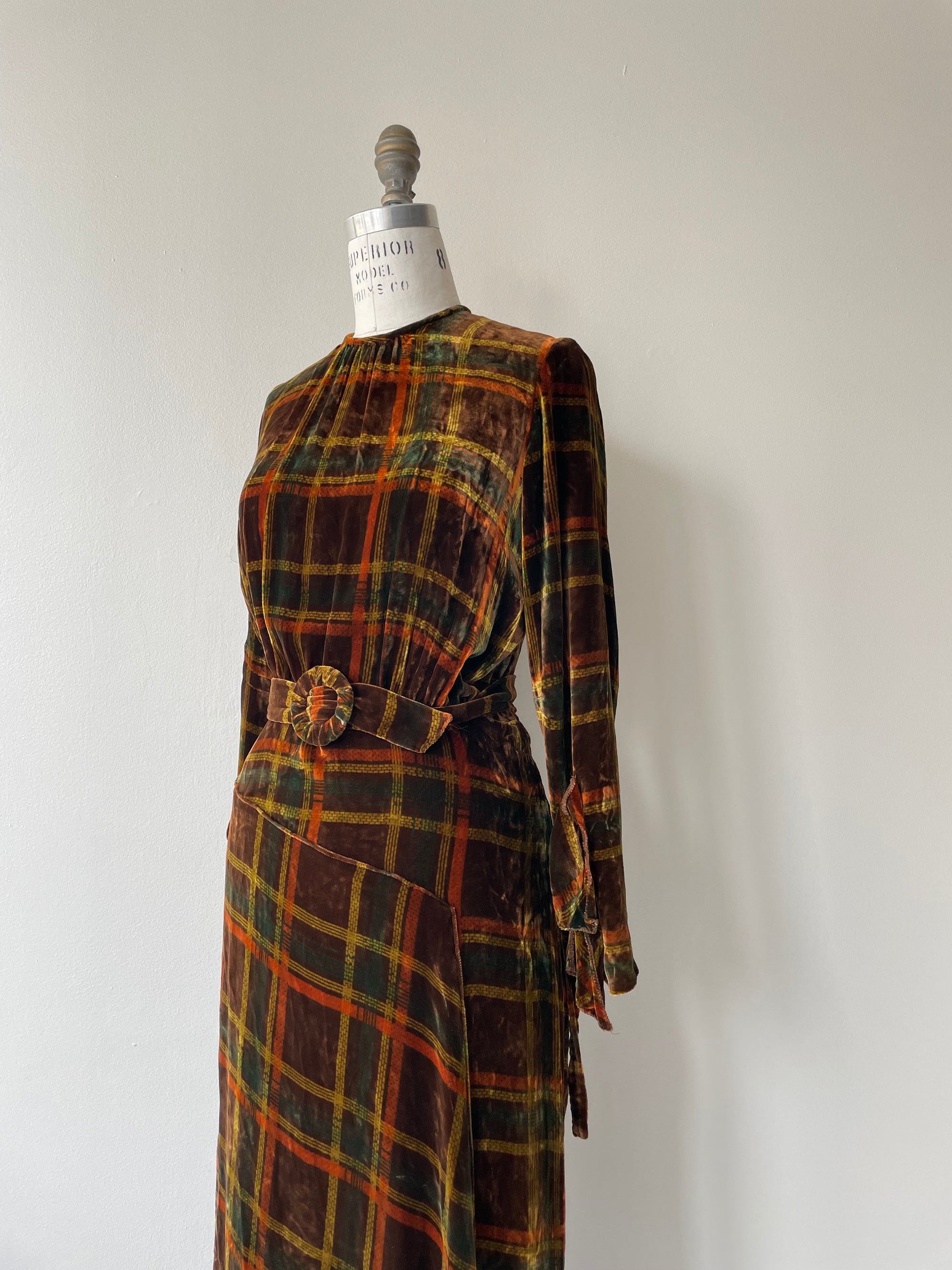 Tartan Dress With Velvet Ribbon main image 0
