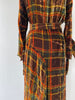 Velvet Tartan Dress | 1930s