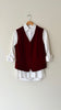 Red Velvet Vest | 1990s