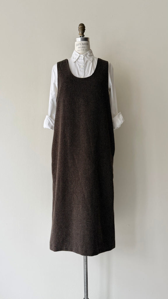 Tweed Wool Jumper Dress