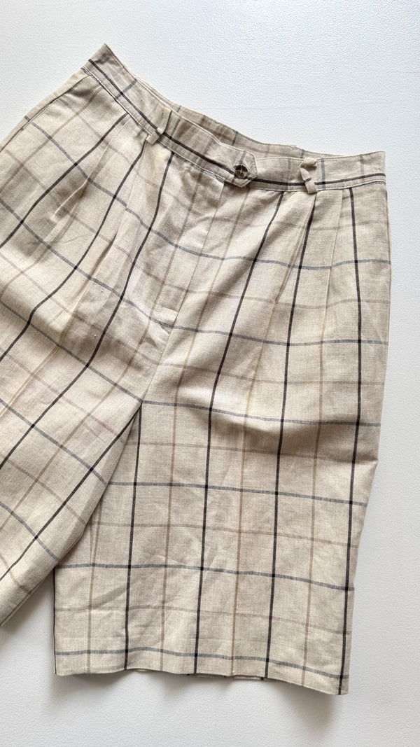 Check Trouser Bermuda Shorts
