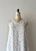 Blue Roses Linen Dress
