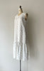 Blue Roses Linen Dress