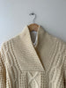 Irish Shawl Collar Sweater