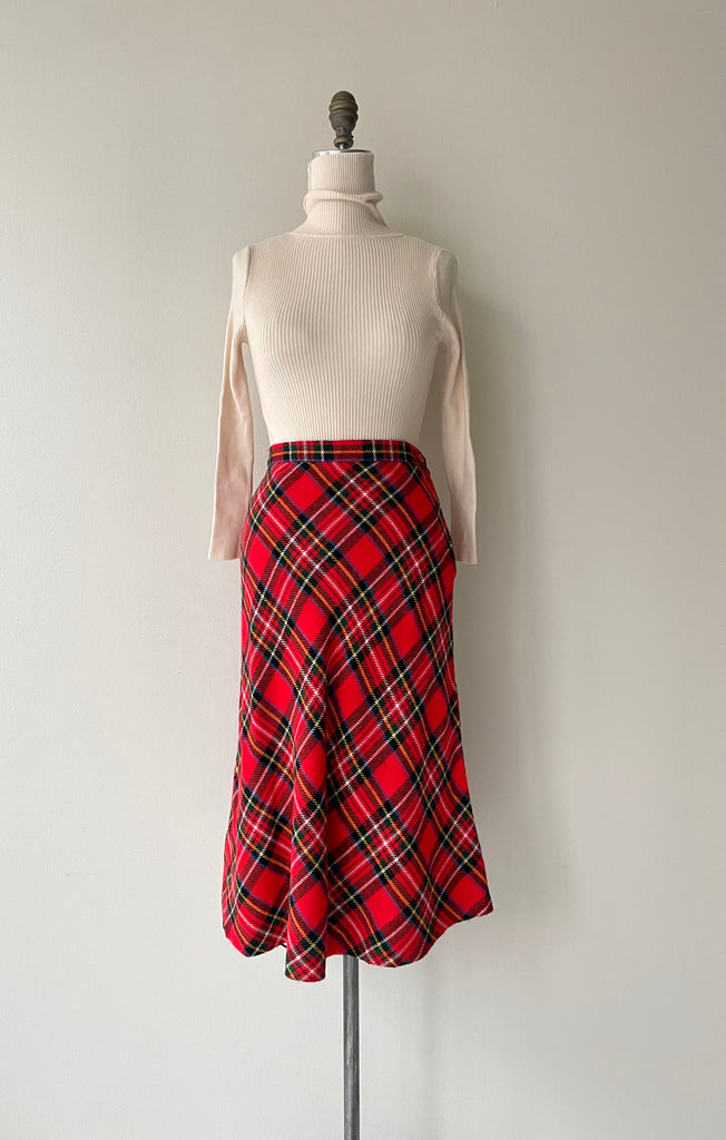 Red Tartan Skirt | 1970s