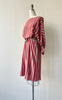 London Stripe Silk Dress | 1970s