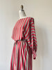 London Stripe Silk Dress | 1970s