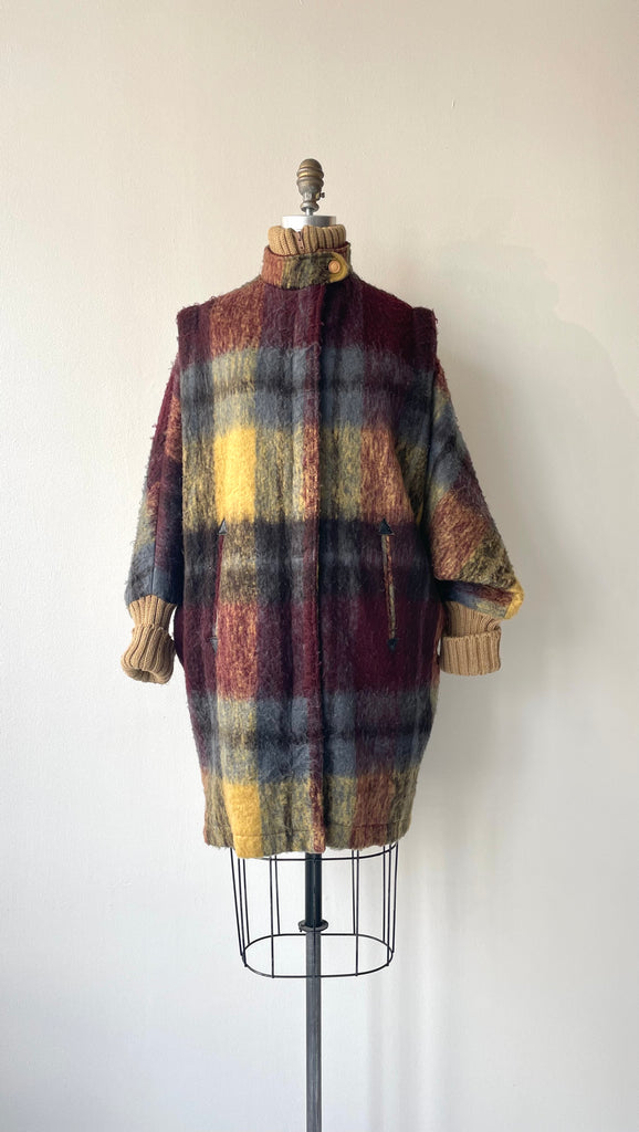 Derry Tartan Wool Coat