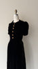 Aubade Silk Velvet Dress | 1930s