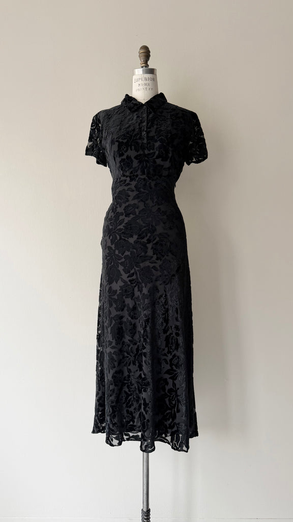 Devore Velvet Dress | 1990s