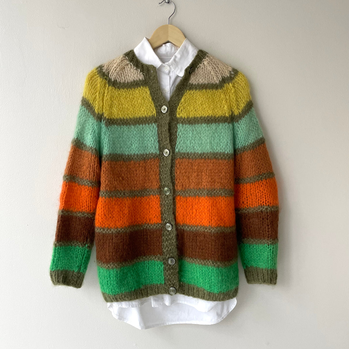 Winter Citrus Mohair Cardigan | 1960s