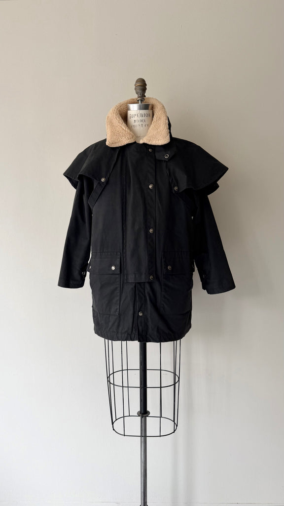 Shearling Oilcloth Outback Coat