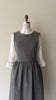 Pewter Wool Pinafore Dress