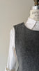 Pewter Wool Pinafore Dress