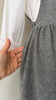 Pewter Wool Pinafore Dress