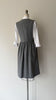 Pewter Wool Pinafore Dress