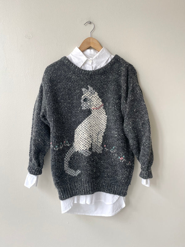 Siamese Cat Sweater | 1980s