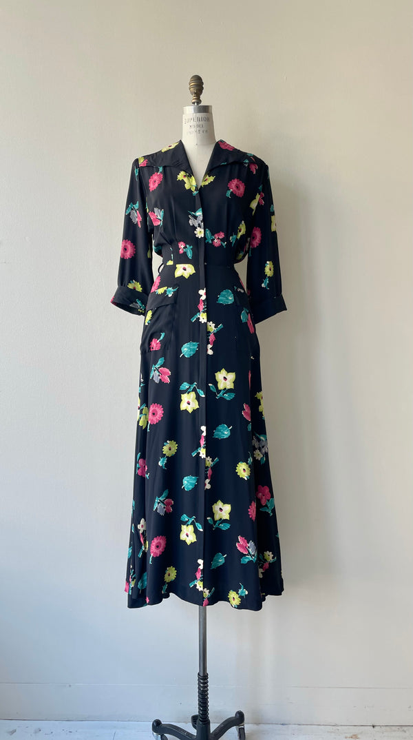 Saybury Rayon Dress | 1940s