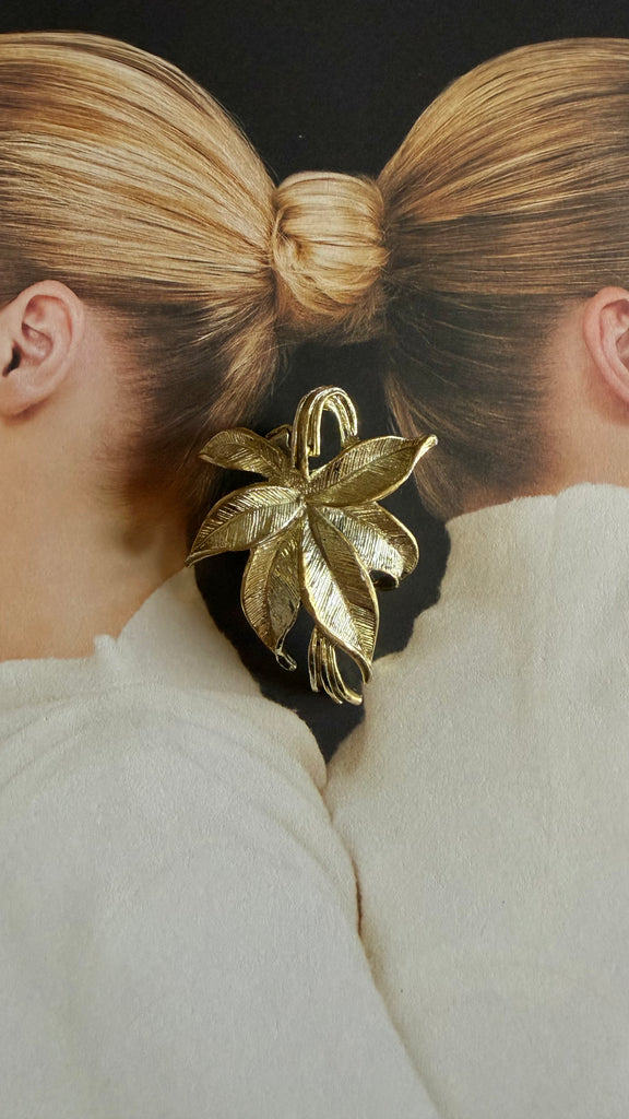 Hanging Leaf Brooch