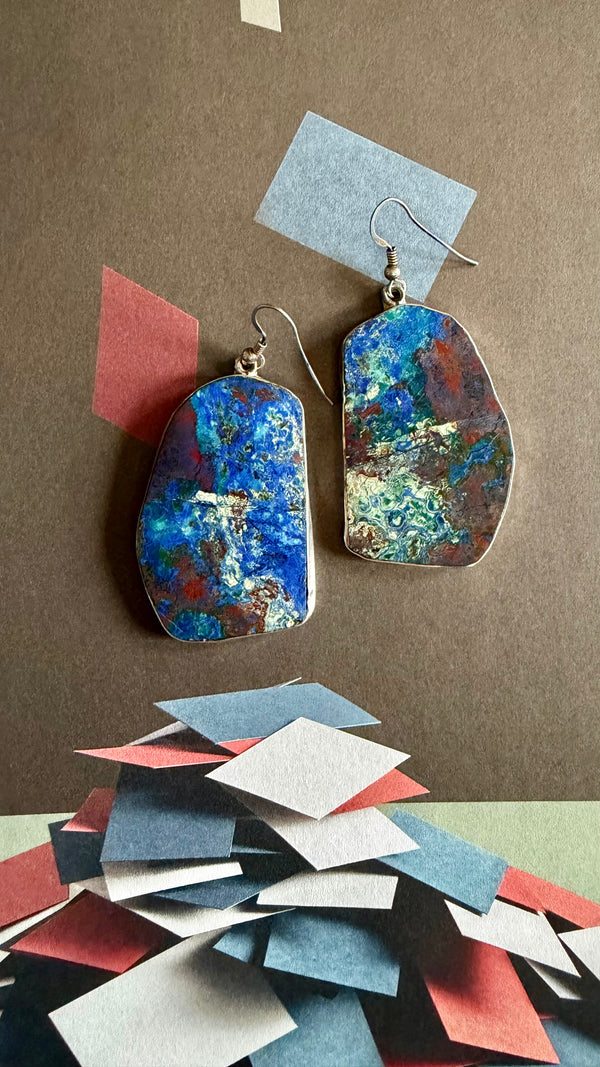 Signed Sterling & Turquoise Earrings | 1960s