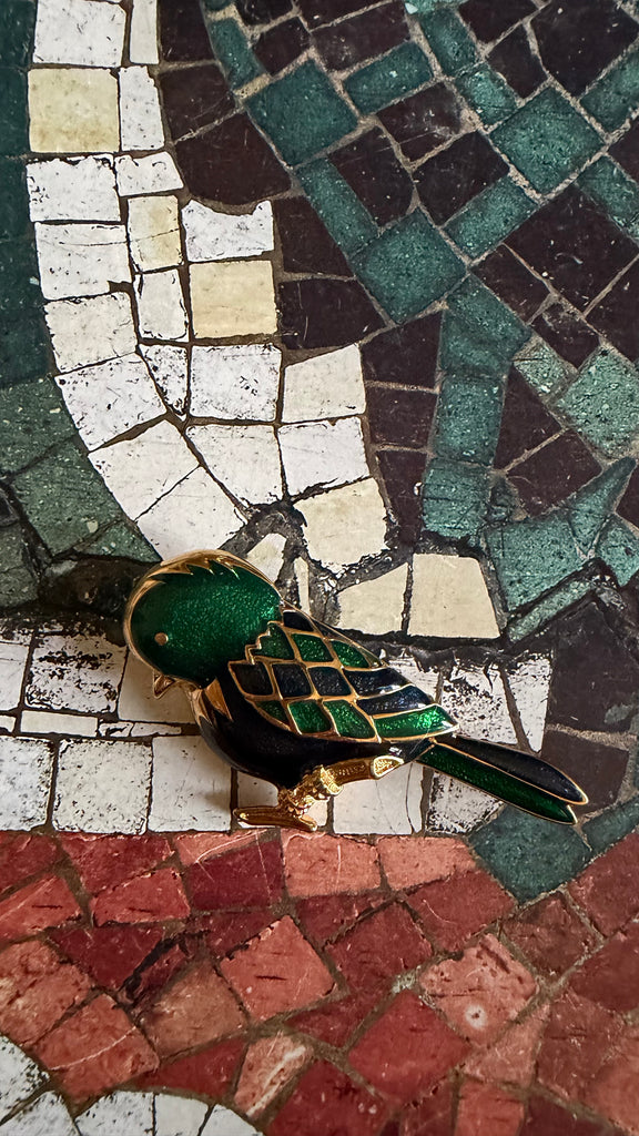 D'Orlan Enamel Brooch