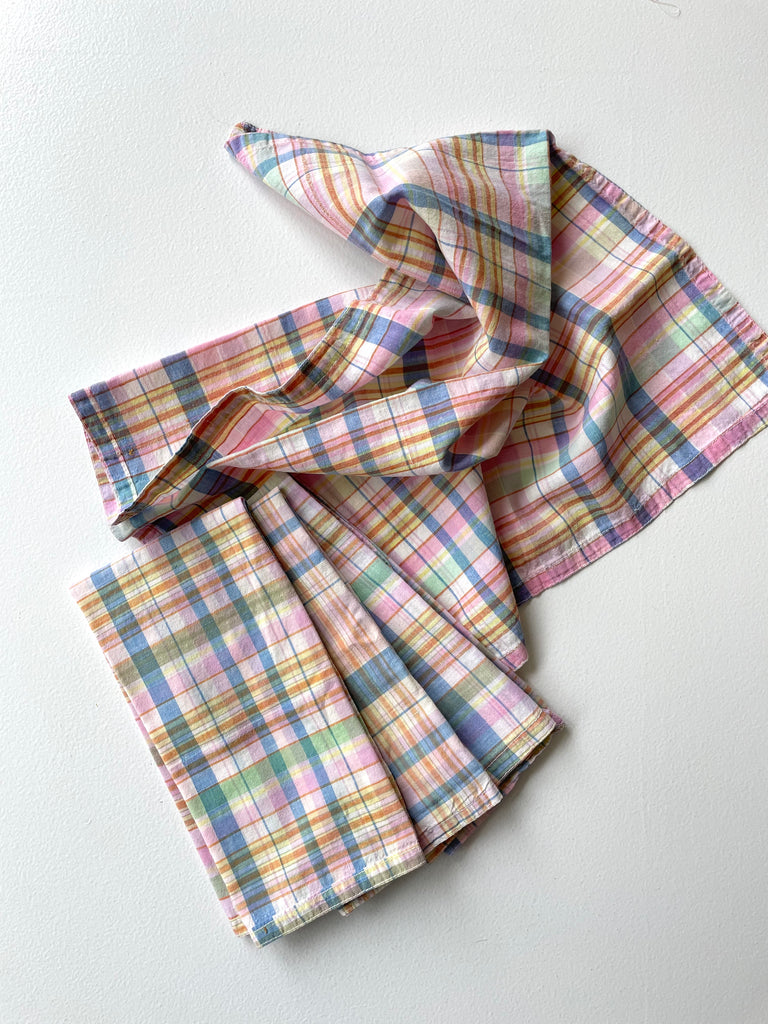 Pastel Madras Napkin Set