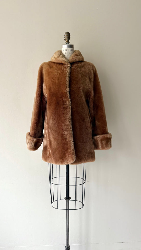 Mouton Plush Coat | 1940s