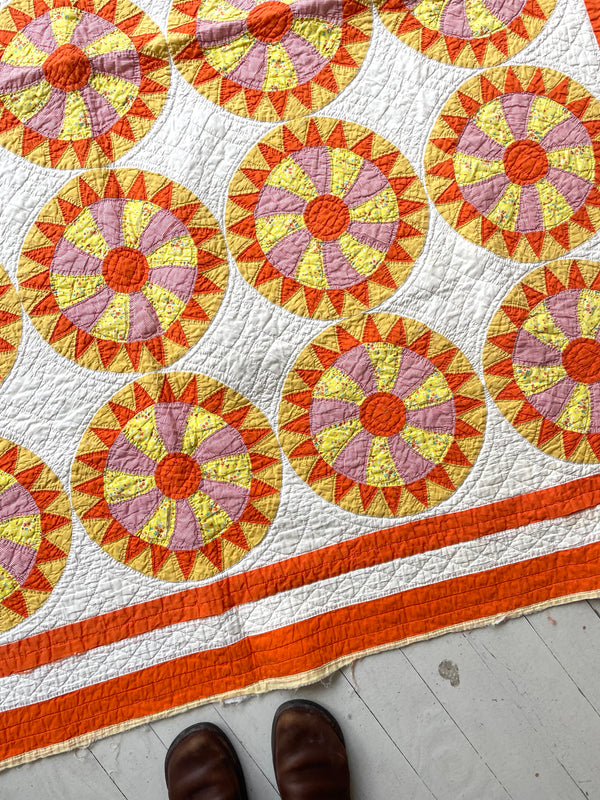 Rising Sun Vintage Quilt
